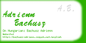 adrienn bachusz business card